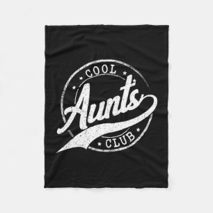 Cool New Auntie Aunts Club Dad Promoted Fleece Blanket