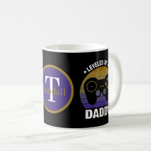 Cool new Dad add monogram video gamer Coffee Mug