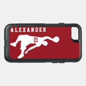 Cool New Sports Red Basketball Player Name Otterbox iPhone Case (Back Horizontal)