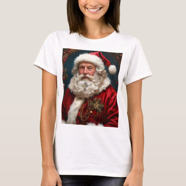 cool new year t-shirt christmas santa claus (Front)