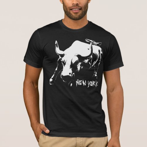 Cool New York T_shirt Bull NYC Shirt Souvenir