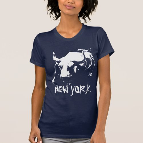 Cool New York  Tank Top Womens NY Bull Shirt
