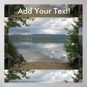 Cool Newfound Lake View Poster by VacationPhotography at Zazzle