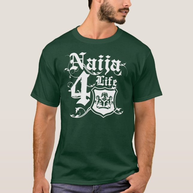 Cool Nigerian Coat of Arms design T-Shirt (Front)