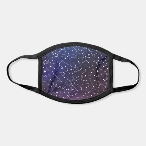 Cool Night Sky Constellations Pattern Face Mask