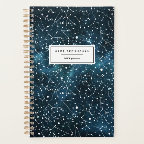 Cool Night Sky Constellations Personalized Planner