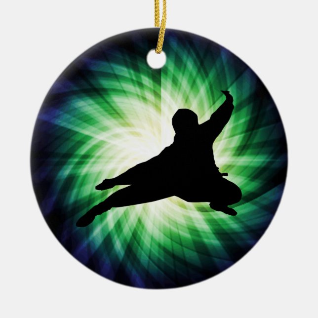 Cool Ninja Ceramic Ornament (Front)