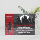 Cool Ninja in the City Birthday Invitation (Standing Front)