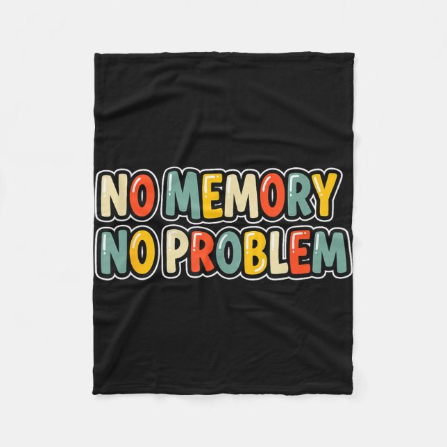 Cool no memory no problem speech costume  fleece blanket (Front)
