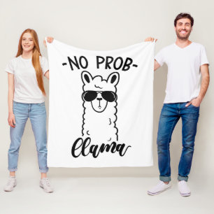 Cool No Prob Llama Fleece Blanket