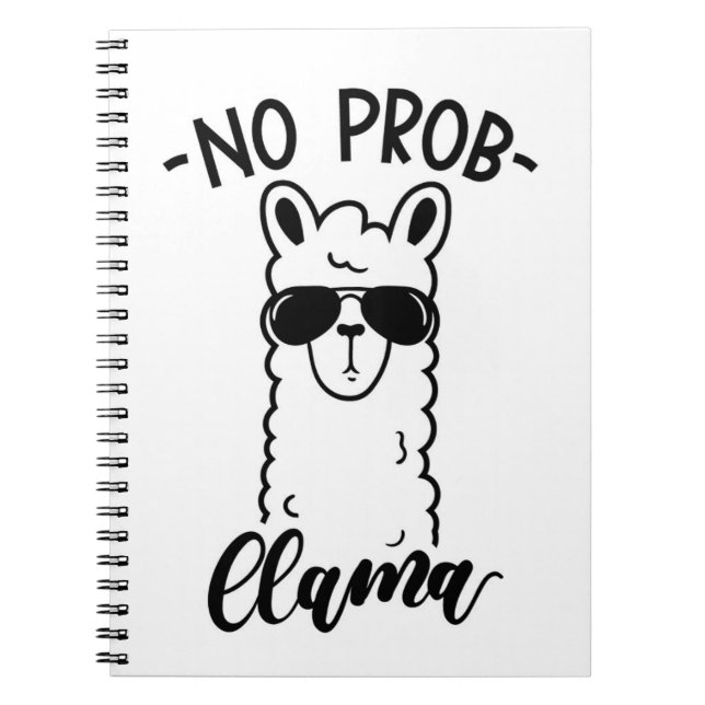 Cool No Prob Llama Notebook (Front)