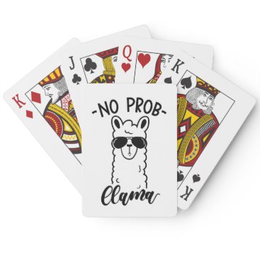 Cool No Prob Llama Playing Cards Cool No Prob Llama Playing Cards