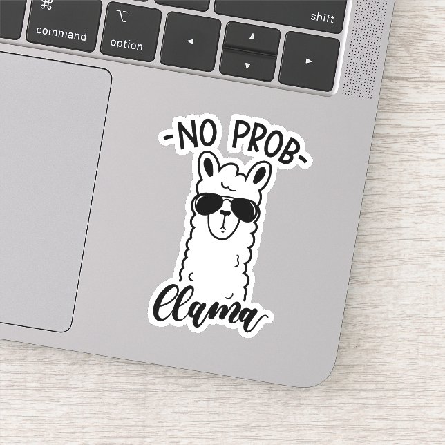 Cool No Prob Llama Sticker (Detail)