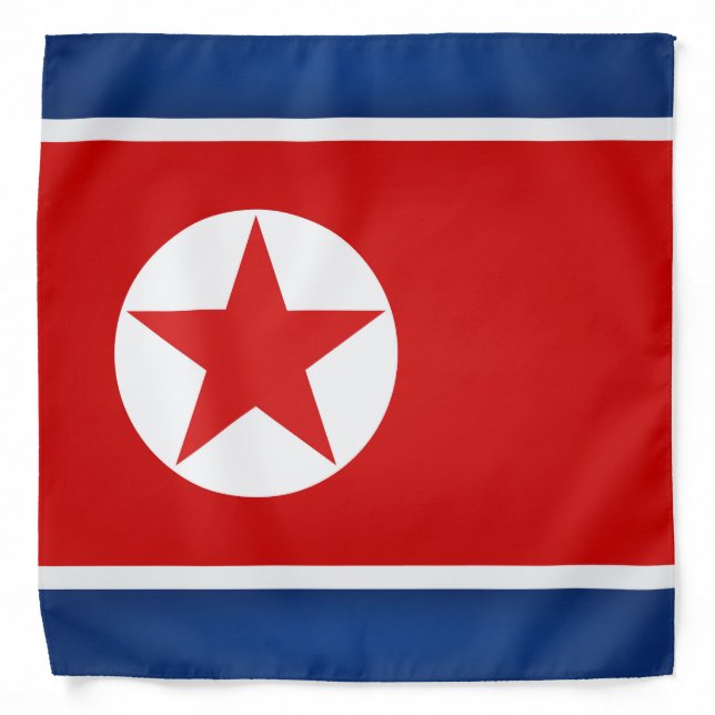 Cool North Korea Flag Fashion Bandana (Front)