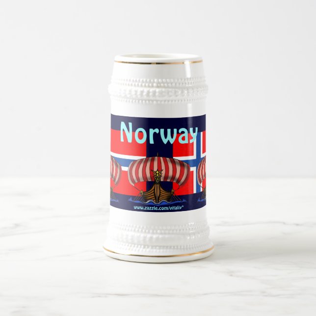 Cool Norway beer mug design (Center)