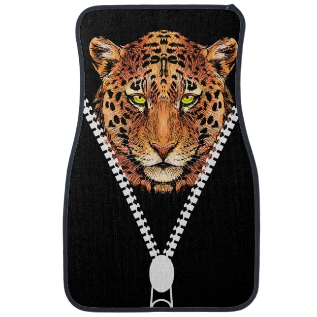 Cool Novelty Tiger Nature Wildlife Car Floor Mat (Front)