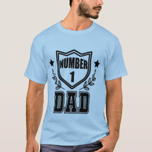 Cool number one Dad word art T-Shirt