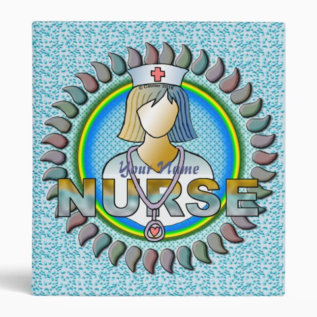 Cool nurse  3 ring binder (Front)