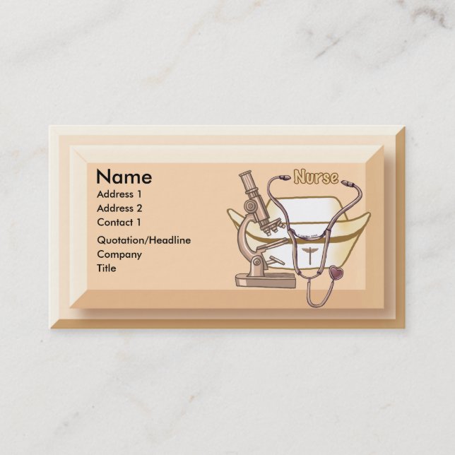 Cool Nurse Business Card (Front)