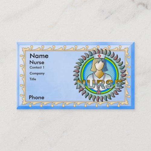 Cool Nurse custom name business cards