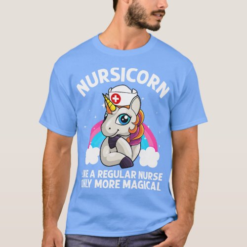 Cool Nurse For Men Women Unicorn Medical Nurses RN T_Shirt