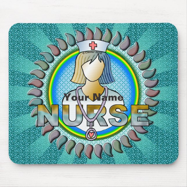 Cool nurse  mouse pad (Front)
