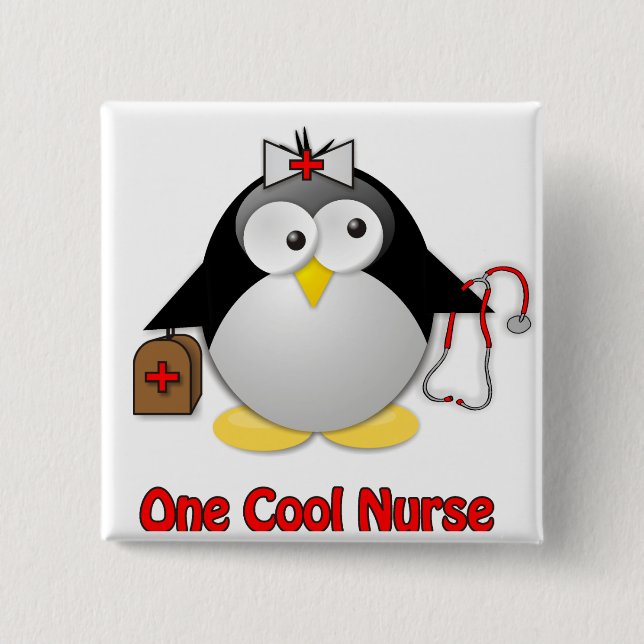 Cool Nurse Pinback Button (Front)