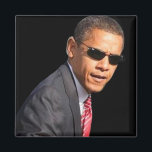 Cool Obama Magnet<br><div class="desc">President Barack Obama souvenir keepsake magnet</div>