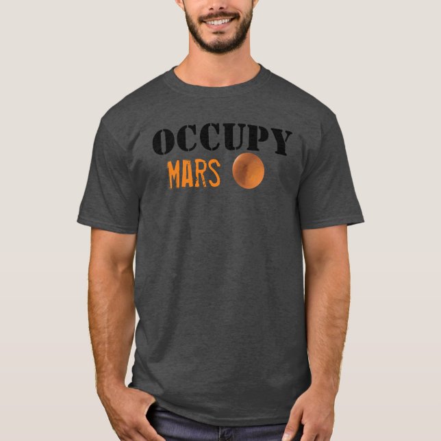 Cool Occupy Mars t-shirt (Front)