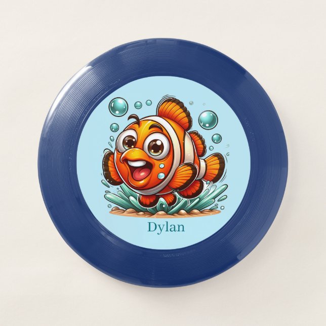 Cool ocean fish add name  Wham-O frisbee (Front)