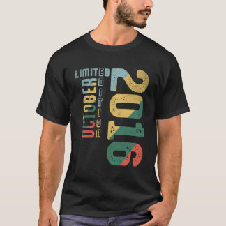 Cool October 2016 Since 2016 Awesome Birth 2016 Re T-Shirt