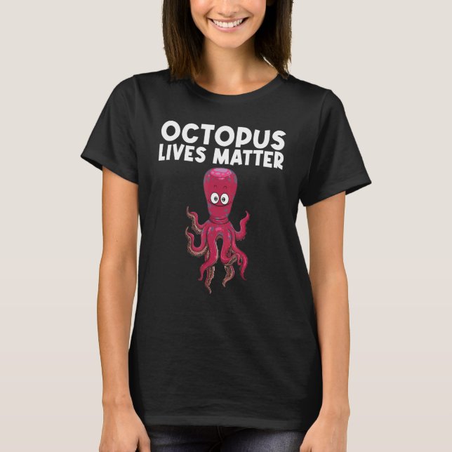 Cool Octopus For Men Women Sea Life Ocean Biology  T-Shirt (Front)