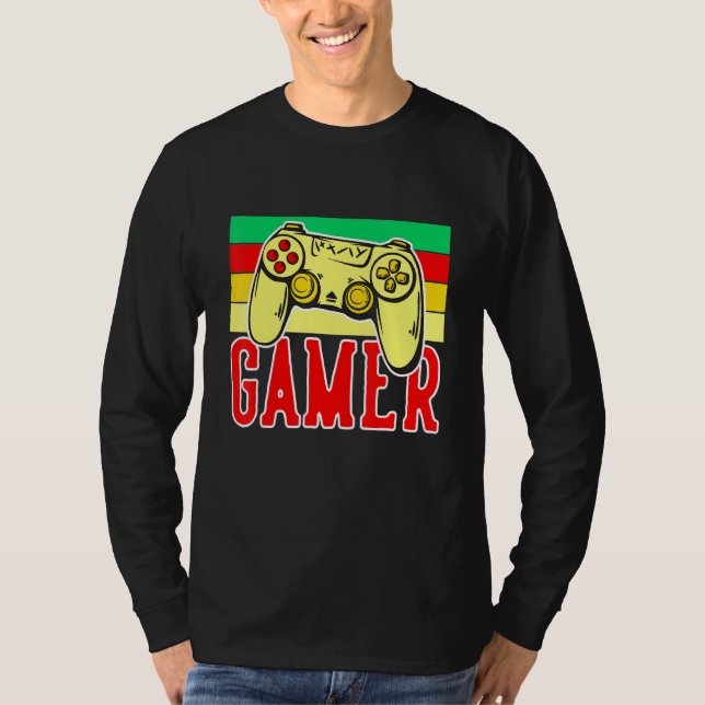Cool Of Gaming Controller 4 Gamers And Streamers T-Shirt (Front)