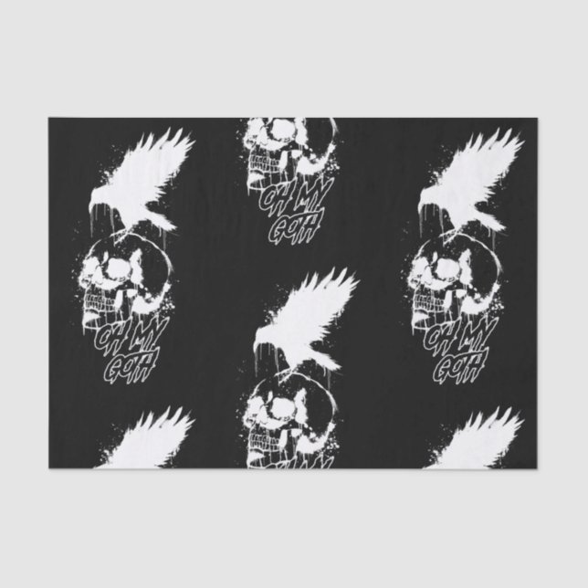 Cool Oh My Goth Gothic Metal  Tissue Paper (Front)