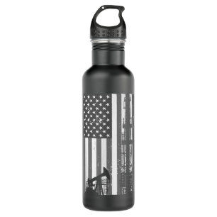 Cool Oil Field Art For Men Women Oilfield Drilling Stainless Steel Water Bottle