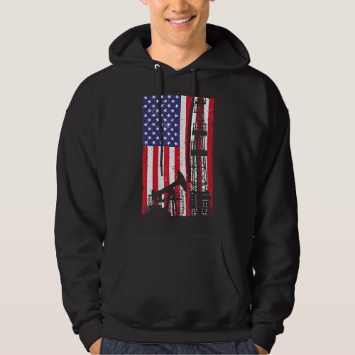 Cool Oil Rig For Men Women Roughneck Oil Field Tra Hoodie