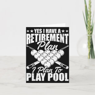Cool Ol Design For Men Women Billiards Lover Ol Pl Card