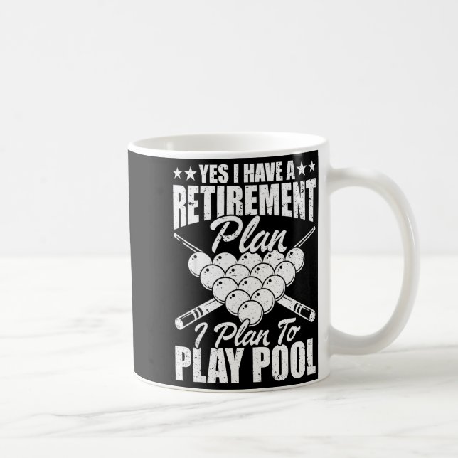 Cool Ol Design For Men Women Billiards Lover Ol Pl Coffee Mug (Right)