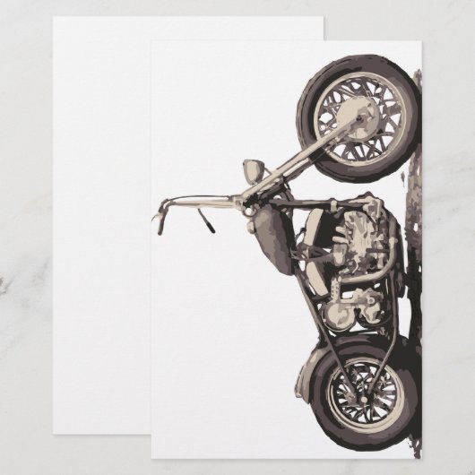 Cool Old Motorbike (Front/Back)