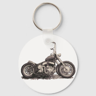 Cool Old Motorbike Keychain