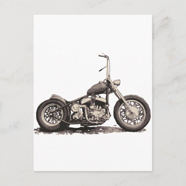 Cool Old Motorbike Postcard (Front)