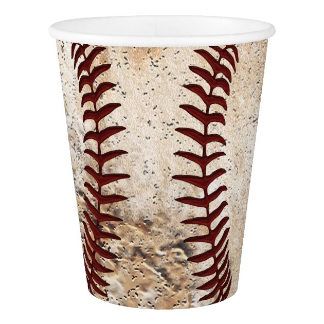 Cool Old Vintage Look Baseball Paper Cups