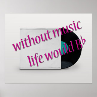 Cool Oldies Music Quote Vinyl Record Poster