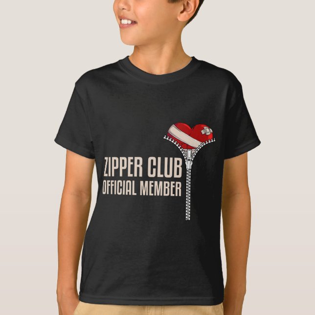 Cool Open Heart Surgery Art Men Women Zipper Club  T-Shirt (Front)