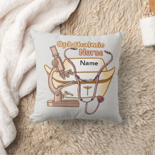 Cool Ophthalmic Nurse Throw Pillow