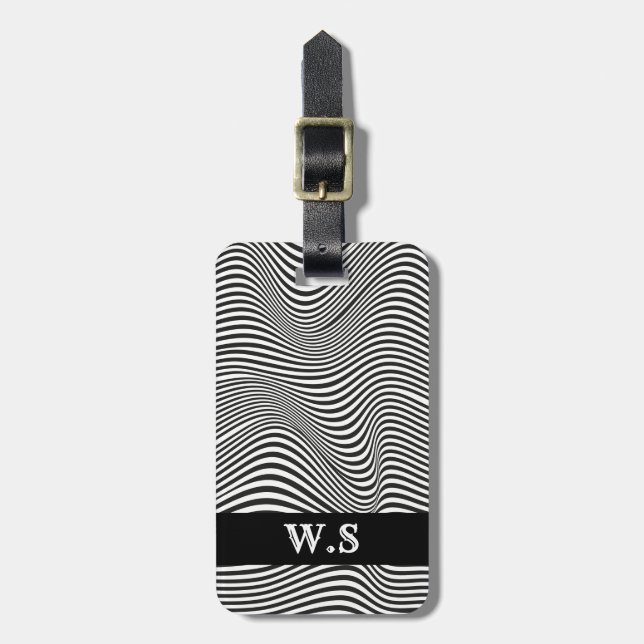 Cool Optical Illusion Personalized  Luggage Tag (Front Vertical)