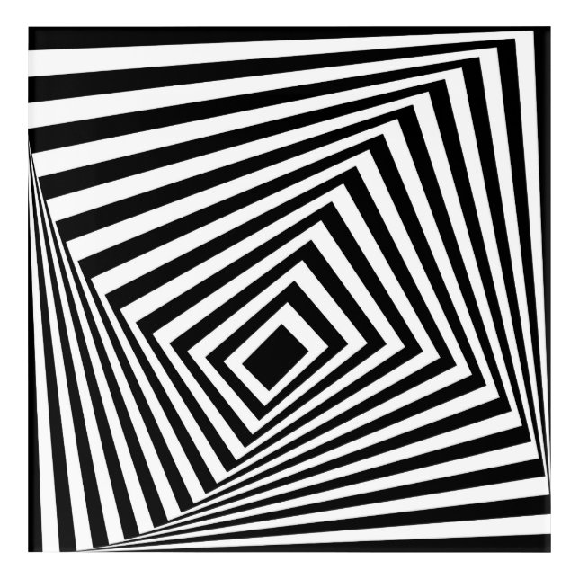 cool optical illusions pattern Acrylic Print  (Front)