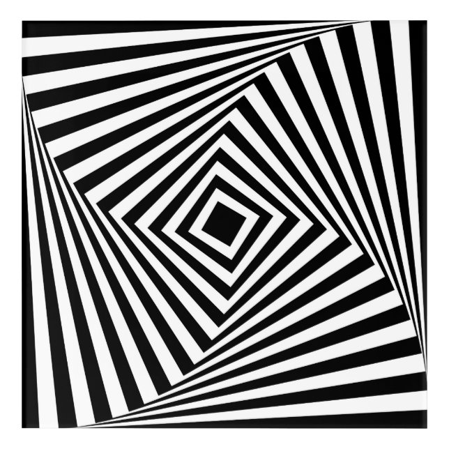 cool optical illusions pattern Acrylic Print  (Front)
