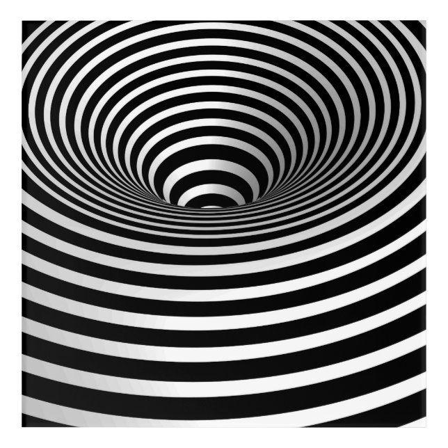 cool optical illusions pattern Acrylic Print  (Front)