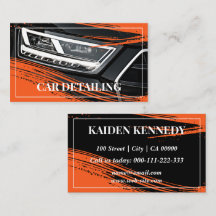 Cool Orange Car Service Detailing Photo Template